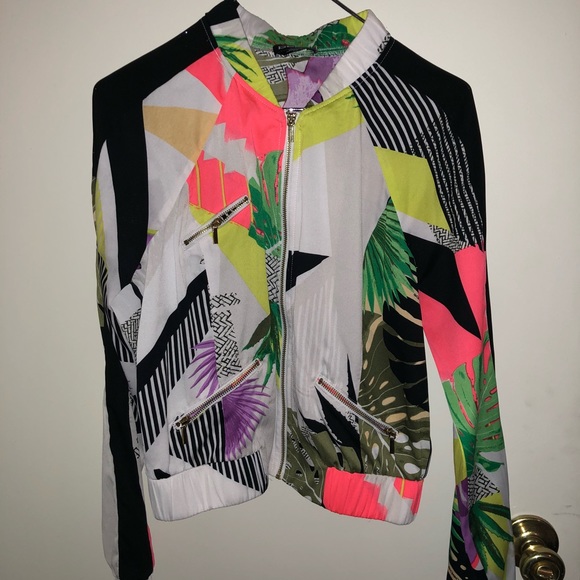 Graphic Bomber Jacket - Picture 2 of 2